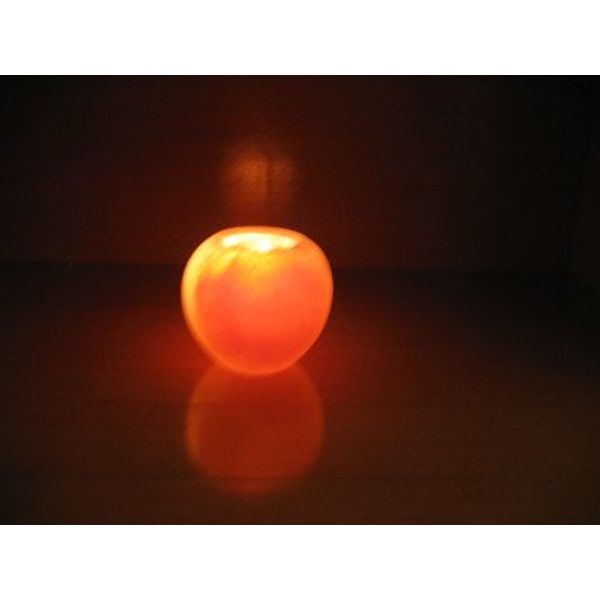 Black Tai Salt Apple Shaped Candle Holder