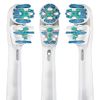 Oral-B Compatible Replacement Toothbrush Heads Double Clean for Oralb Braun Electric Toothbrush Replacement Heads for Oral B Pro, 1000, 8000, 9000, Sonic, Adults, Kids, Vitality, Dual (4)