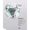 JAKO Trainingsball Glory, weiß/Rose/cool Gray, 4