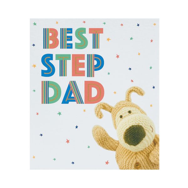 Boofle Father's Day Card For Step Dad With Envelope - Cute Design