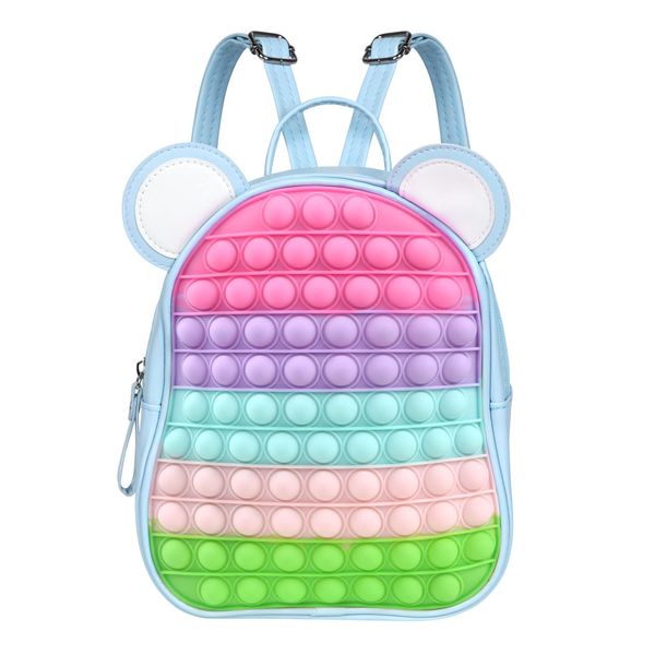 Ainiv Pop Tasche It, Fidget Toys Tasche Pop Kinder, Package Fidget Toys Crossbody Geldbörse Set, Popit Push Pop Bubble Anti Stress Spielzeug Handtasche, Plopper Bag Kleine Geschenke für Kind