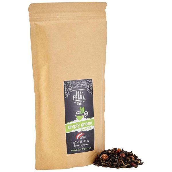 German direct purchase Franz Green Tea "Simply Green" leaf total 250g, 1 pc, see details