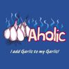 Attitude Aprons Fully Adjustable Garlicaholic Apron, Dark Blue