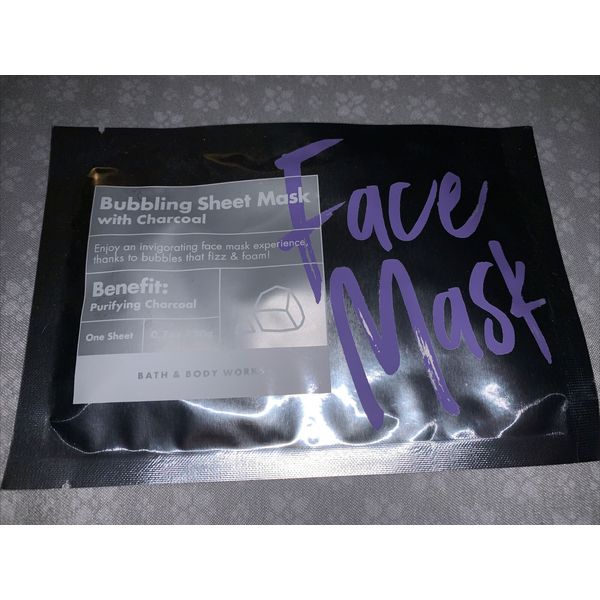 Bath & Body Works Bubbling Sheet Mask with Charcoal