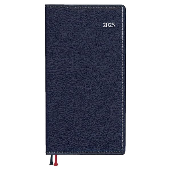 Daigo E8444 2025 Planner, Appointment Weekly Vertical, Navy, Begins December 2024