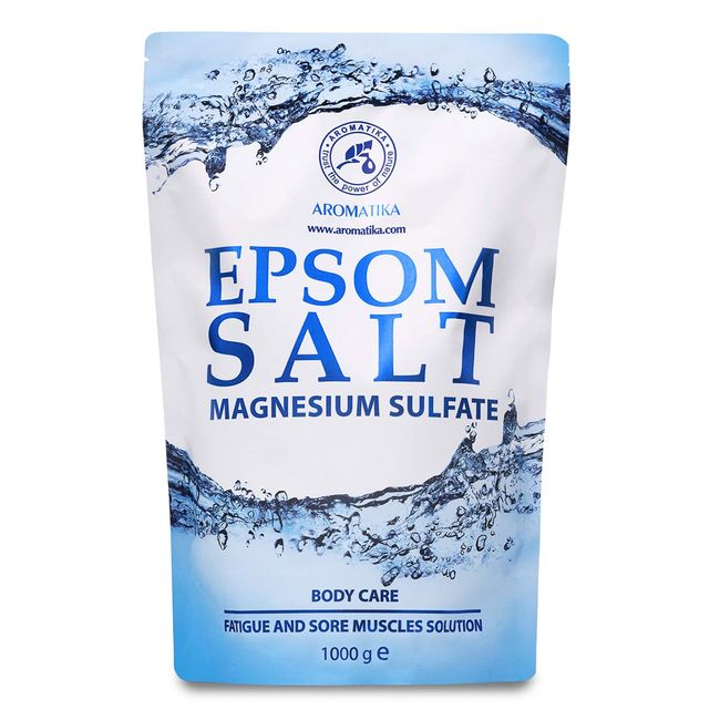 Epsom Salt 1kg - 1000g - 100% Pure Epsom Salt - Concentrated Magnesium Sulfate - Body Care