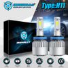 2PCS H11 LED Headlight Bulbs High/Low Beam For 2008-2018 Freightliner Cascadia