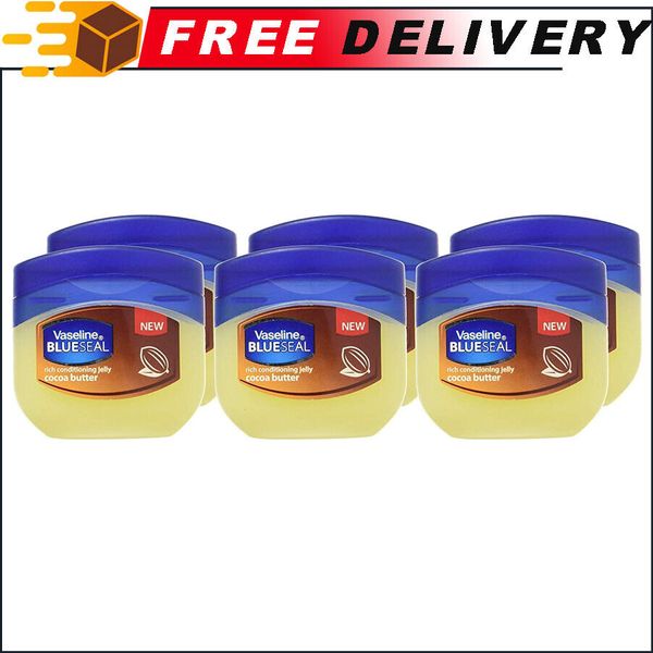 6-pk Vaseline Rich Conditioning Petroleum Jelly, Cocoa Butter, Travel Size 50ml