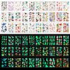 Zayvor Temporary Tattoos For Kids, 400pcs Glow In The Dark Tattoos,Assorted Cartoon Luminous Unicorn Mermaid Butterfly Animal Dinosaur Pirate Space Fake Tattoo, Boys Girls Party Favor Supplies