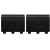 Gosear Pack of 2 Black RS battery cover for Microsoft Xbox One Wireless Controller