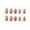 24 Pieces Urutto Pink Big Ribbon Nail Pearl Ginsen Nail Tip For taking pictures, weddings, coming-of-age ceremonies, parties, after-parties, etc. False nails False nails