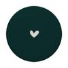 Dark Forest Green - Cute Simple Chic Boho Hand Drawn Heart PopSockets Swappable PopGrip