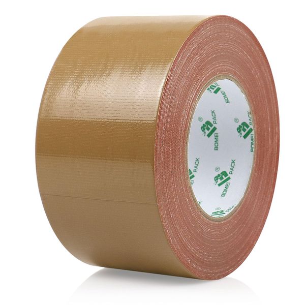 BOMEI PACK Packing Tape Cloth Tape, Brown, 9.4 x 3.0 x 16.6 ft (240 mx 75 x 50 m) for Packaging Tape 1 Pack