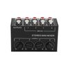 Stereo Mixer Passive 4 Channel Audio Line Mini Portable for Computer Phone Tablet