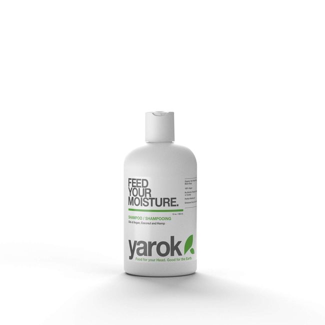 Yarok Feed Your Moisture Shampoo, 12oz, Made from Organic Argan and Coconut Oils, Vegan, Non-Toxic, Free from Gluten, Sulfate, Alcohol & Paraben, Cruelty-Free