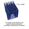 ANDIS 8 UNIVERSAL SNAP ON COMB&CeramicEd