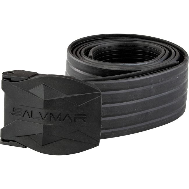 SalviMar AP016B Weight Belt, Black, Cod. (One Size/Adjustable), Diving Belt Rubber Material, Plastic