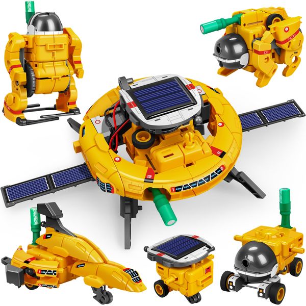 STEM 6-in-1 Education Solar Power Robots Toys for Boys,Science Kit for Kids Age 8-12, Education Toys, Great Gift for Boys and Girls for 8 9 10 11 12 Years Old