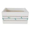 Small rectangle wooden crate multi-purpose (various designs) (Pansy flower)