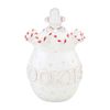 Mud Pie Home Gingerbread Man Candy Cane Stripe Christmas Cookie Jar