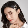 Dofash Snap hair clips metal grips 5cm/2in basic hair accessories 12pcs (Blonde 6pcs+light brown 6pcs)