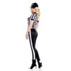 4 PC. Ladies Half Time Referee Costume Set - Small/Medium - Black/White