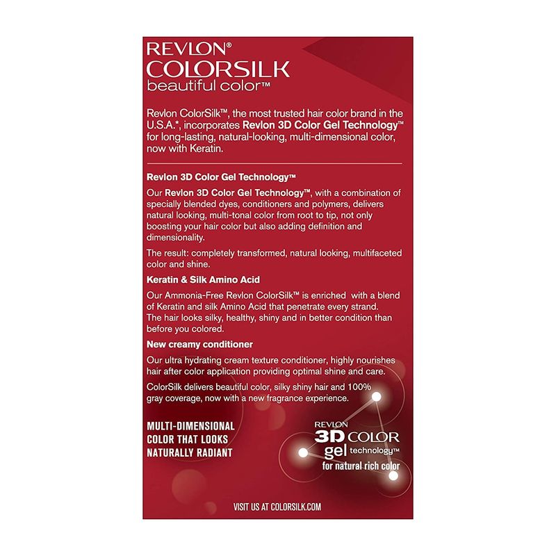 Revlon Colorsilk Beautiful Color Medium Rich Brown 47 1 Application ...