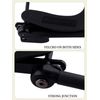 EBANKU Aluminum Face Space Holder, Universal Adjustable Headrest bed f (Black)