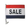 One Dozen Sale (RWB) Single-Sided Car Flag