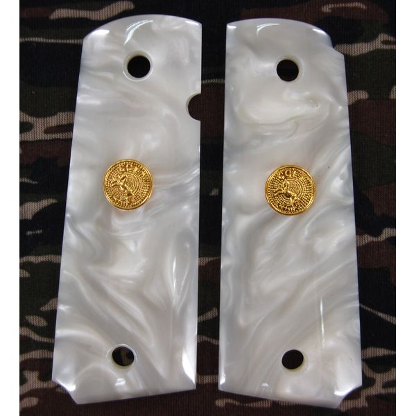 Colt 1911 White Pearl Grips