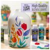 FolkArt Multi-Surface Metallic Acrylic Paint, Charcoal Black, Small