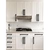 Asimerdeco 10 Pack Matte Black Cabinet Pulls 5 Inch(128mm) Kitchen Cabinet Handles Solid Zinc Alloy Cabinet Hardware Drawer Pulls