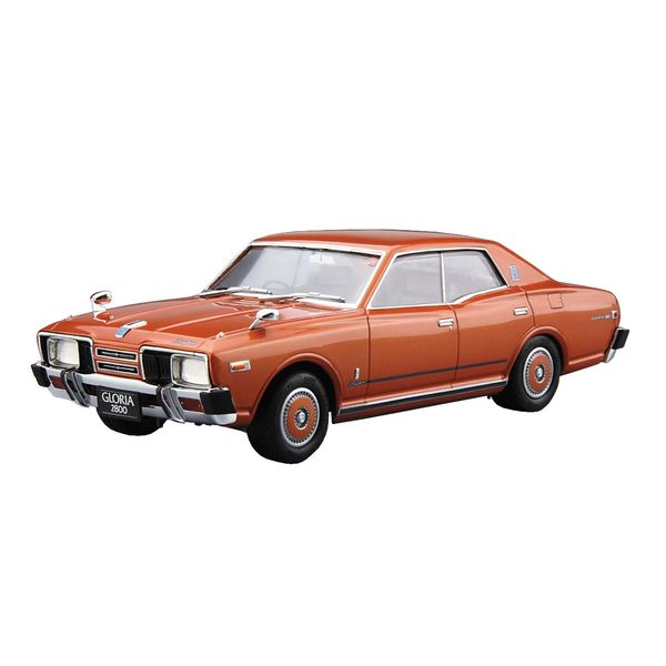 AOSHIMA 1/24 The Model Car Series No. 53, Nissan P332 Cedric/Gloria 4HT280E Brougham 1978 Plastic Model