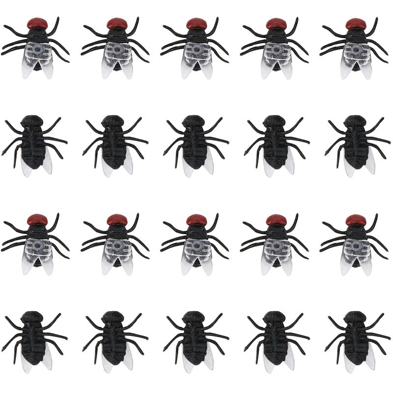 20Pcs Plastic Flies Toy, Simulation Fake Flies Model Prank Prop Toy ...