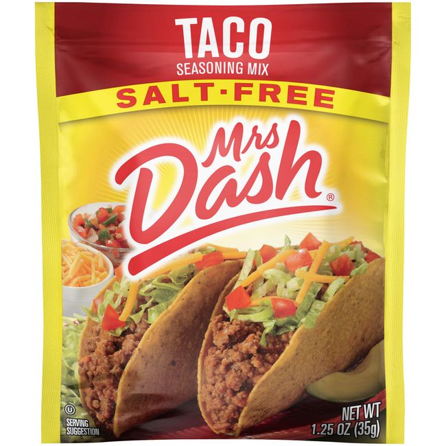 Dash Salt-Free Seasoning Mix, Taco, 1.25 Ounce (Pack of 12)