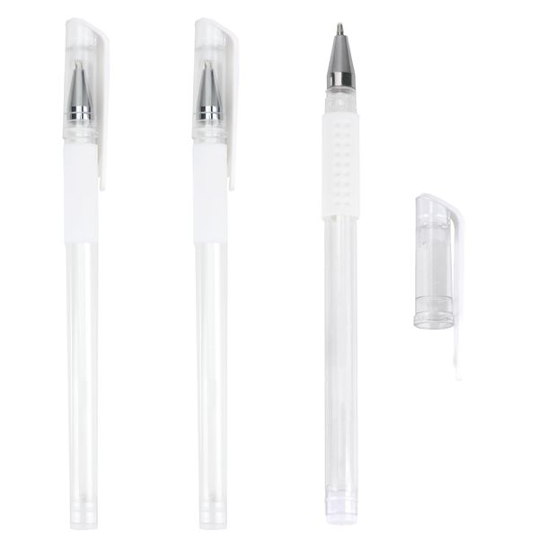 3pcs Skin Marker Pen Temporary Tattoo Pen White Pencil for Skin Marking Eyebrow Mapping Eye Brow Pens Beauty Salons Microblading Outline Permanent Makeup Position Mark Tools