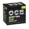 OCB ActivTips Slim 7 mm Activated Carbon Filter with Ceramic Caps 2 x 50 Pieces