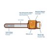 Chummie Comfy Armband for Bedwetting Alarms Patented Design to Increase Comfort and Convenience at Night When Used with Bedwetting Alarms, for Boys and Girls of All Ages, Orange