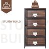 4 Tier Bookshelf Utility Storage Shelf Organizer w/Back Support, Black
