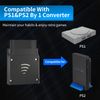 RGEEK Wireless Controller Adapter, Wireless Controller Converter for PS1/PS2 Console, Compatible with PS4/PS5, Switch Pro, Xbox One S, Series X/S, Gulikit Kingkong 2 Pro and 8Bitdo Controller