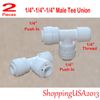 2XT40 Omnipure 1/4" Post Inline Coconut Carbon Filter 10X2" W/+4 Male Fitting
