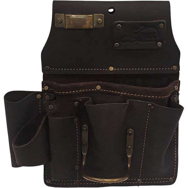 OX Tools Drywaller's Tool Pouch | Oil-Tanned Leather 1 Pack, Brown