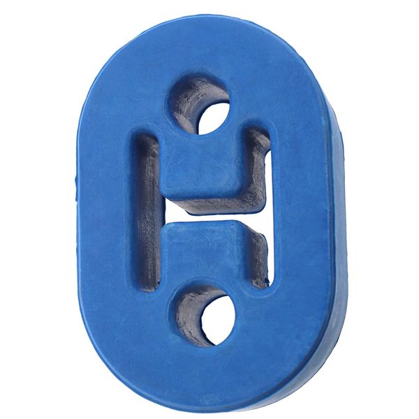 Universal Blue 2 Hole Exhaust Rubber Mount Hanger Heavy Duty Bushing Support