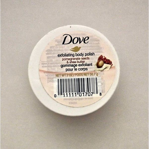 DOVE Exfoliating Body Polish w/Pomegranate Seeds & Shea Butter 2 oz - New