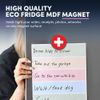 1 x Round MDF Magnet - Switzerland Flag Map Swiss 9063