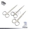 3 Iris Scissors 4.5" STRAIGHT Surgical Instruments