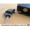 JCB BACKHOE - DOOR HANDLE WITH 2 KEYS (PART NUMBER 123/06547 701/45501)