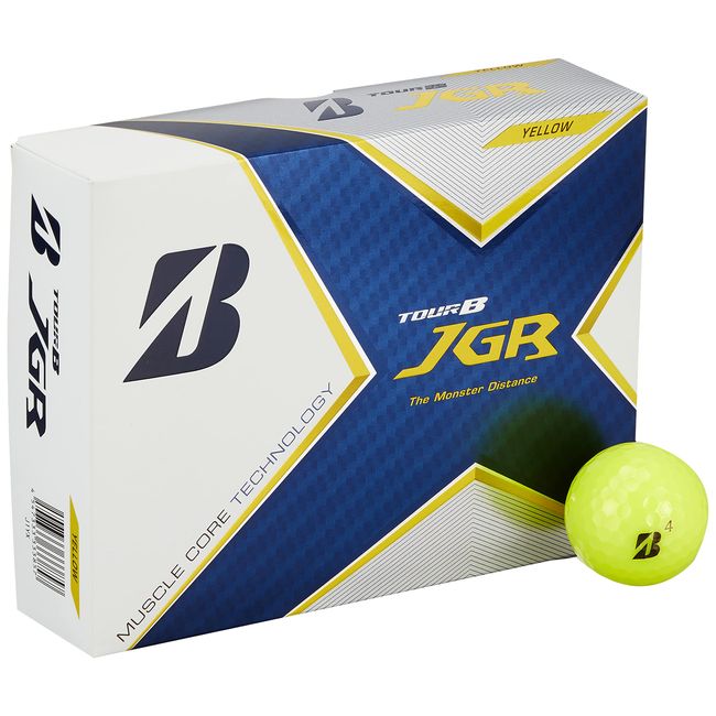 Bridgestone Tour B JGR Golf Balls, 2021 Model, 12 Balls, Yellow