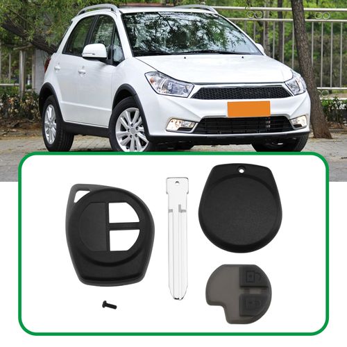 LT Easiyl 2Pcs Key Fob Replacement 2 Button Keypad Car Key Shell Case Compatible with Suzuki Compatible with Alto Compatible with Baleno Compatible with Grand
