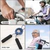 Cane Replacement Hand Grips for Seniors - 4 Pack Black Foam Offset Canes